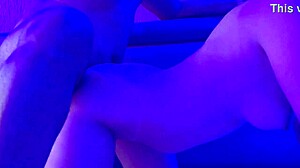 in the motel, the naughty blonde has a quickie with a monster cock