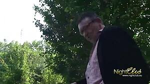 Redhead Neighbor's Wild Hole Gets Public Anal Action Outdoors!