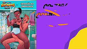 maid gets her big ass fucked hard in casual anal romp