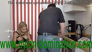 nylon domina trains housewife with spitting humiliation