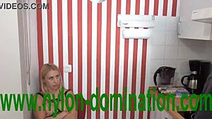 nylon domina trains housewife with spitting humiliation