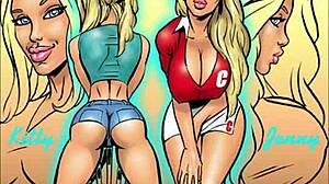 Two Hot Blondes with Monster Cocks in Comix