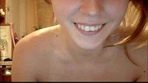 teen couple's intimate webcam blowjob and sex session