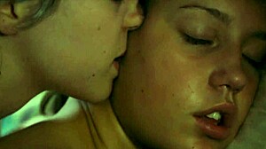 Lesbians engage in hardcore sex