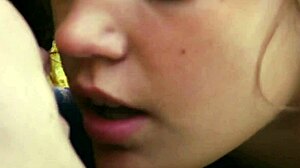 Lesbians engage in hardcore sex