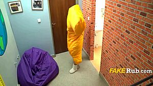 Christmas Gift Stuck? Watch Big Tits Trio Suck and Ride in Dorm