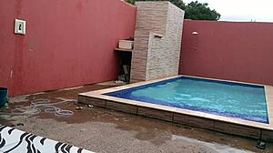 Solo boy in underwear with socks and group sex