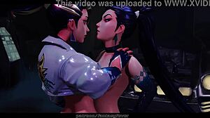 k da girls in steamy lesbian hentai scene! 😍