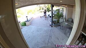 Juggs fucked with monster cock titty fuck and handjob on big tits babe