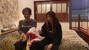 Married woman dressed in costume on Halloween day