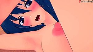 i watchd rias gremory askin for sex in the bathroom in her see thru bikini, it wuz so hot in this anime!