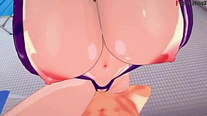 i watchd rias gremory askin for sex in the bathroom in her see thru bikini, it wuz so hot in this anime!