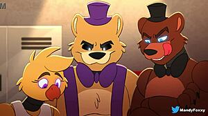 Foxy and Bonnie Explore Wild Intimate Moments Together