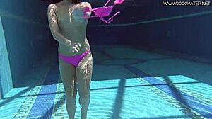 Hot russian jessica lincoln in the pool