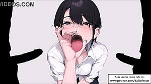 Immersive bukkake audio with deepthroat blowbang and jerk off instructions in Spanish