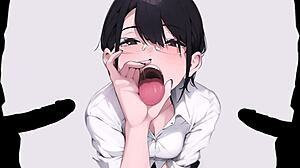 Immersive bukkake audio with deepthroat blowbang and jerk off instructions in Spanish