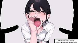 Immersive bukkake audio with deepthroat blowbang and jerk off instructions in Spanish