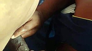 Latina amateur deepthroats big cock in lingerie before anal blowbang with natural tits