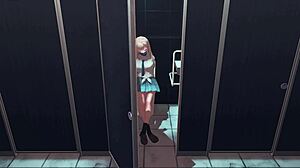 Kitagawa Uses Toilet In Anime Scene