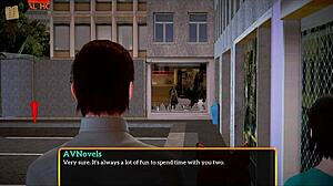 Redhead plays game in my new family