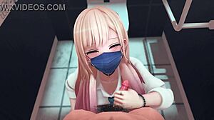 Kitagawa Uses Toilet In Anime Scene