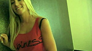 Cum explodes on kiara lord's perky tits!