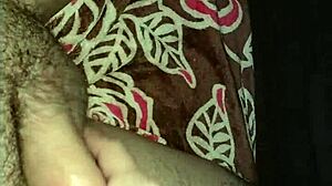 girl gives herself a relaxing massage and masturbates