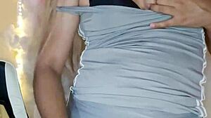 i enjoy touching my transsexual body sensually in crossdressing fun