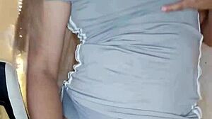 i enjoy touching my transsexual body sensually in crossdressing fun