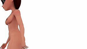 So, Helen Parr just went fully naked in this 3D scene.