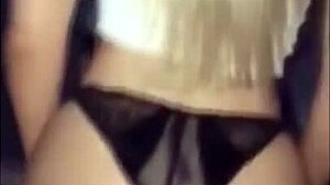 Real amateur blonde bends over for doggystyle fucking