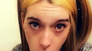 adorable tranny princess kneels to suck you dry. her cute charm overwhelms me.