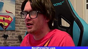 Geek With Glasses Craves Two Hot Girls For Wild Homemade Action In POV