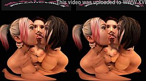 threeway lesbian fingering big tits