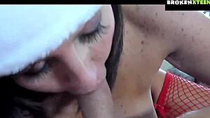 Tara Holiday Delivers Intense Blowjob to Santa for Naughty Gifts