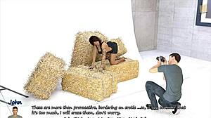 Big City Pleasures 79 Sexy Brunette Shows Big Fake Boobs!