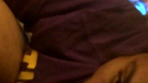 Lightskin amateur giving a close-up blowjob