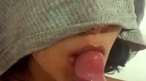 Hey, this libertarian bitch is sucking my kirchnerist cock like crazy