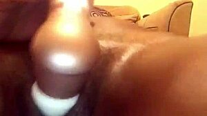 Ebony Teen 18+ Mrsfeedme's Creamy Pussy Masturbation Play