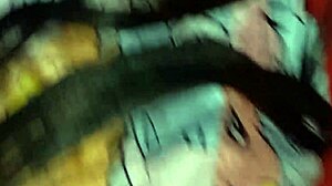 Alice in pajamas with wet pussy makes my dick hard for movie night