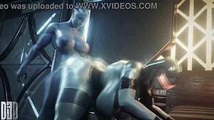 Futanari engages in explicit sex acts in anime hentai