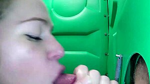 porta gloryhole, you gonna swallow that cum, redhead?