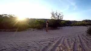 sumaya ganesha fucks in public on beach for car help