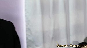 Tattooed Alt Babe Throats Deep, Punk Emo Goth in Hardcore Titty Fuck Action