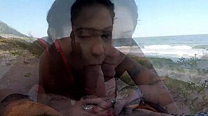 sumaya ganesha fucks in public on beach for car help