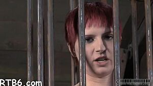 In this hardcore scene, the sadomasochist endures intense punishment.