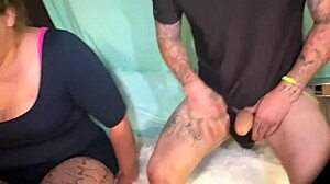 family therapy session with doggystyle and bent over positions