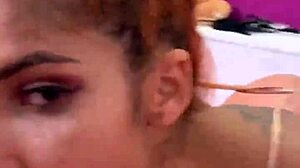 Venezuelan Goddess Sucks My Dick While Showing Off Big Ebony Tits