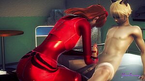 So, is Asuka femboy ready to swallow cum in this anime porn?