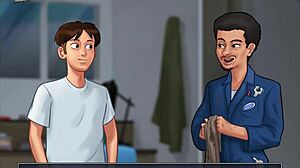 Summertime Saga Brunette Gets Erotic Anime Hentai Action!